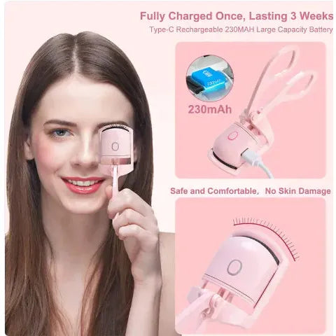 Pink HeatPro Portable Eyelash Curler