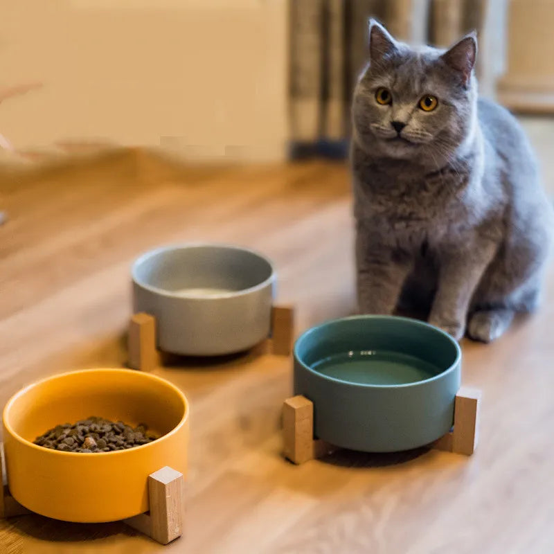 No-Tip Ceramic Pet Food & Water Bowl