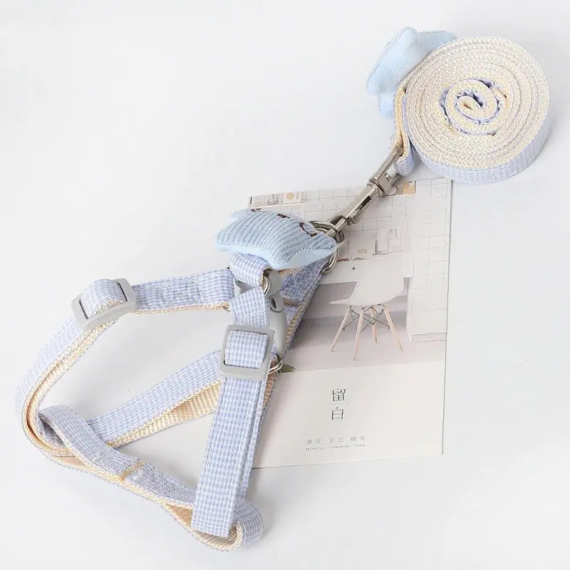 Houndstooth Adjustable Nylon Dog Leash
