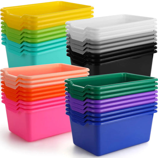 Dandat 36-Set Colorful Classroom Storage Bins