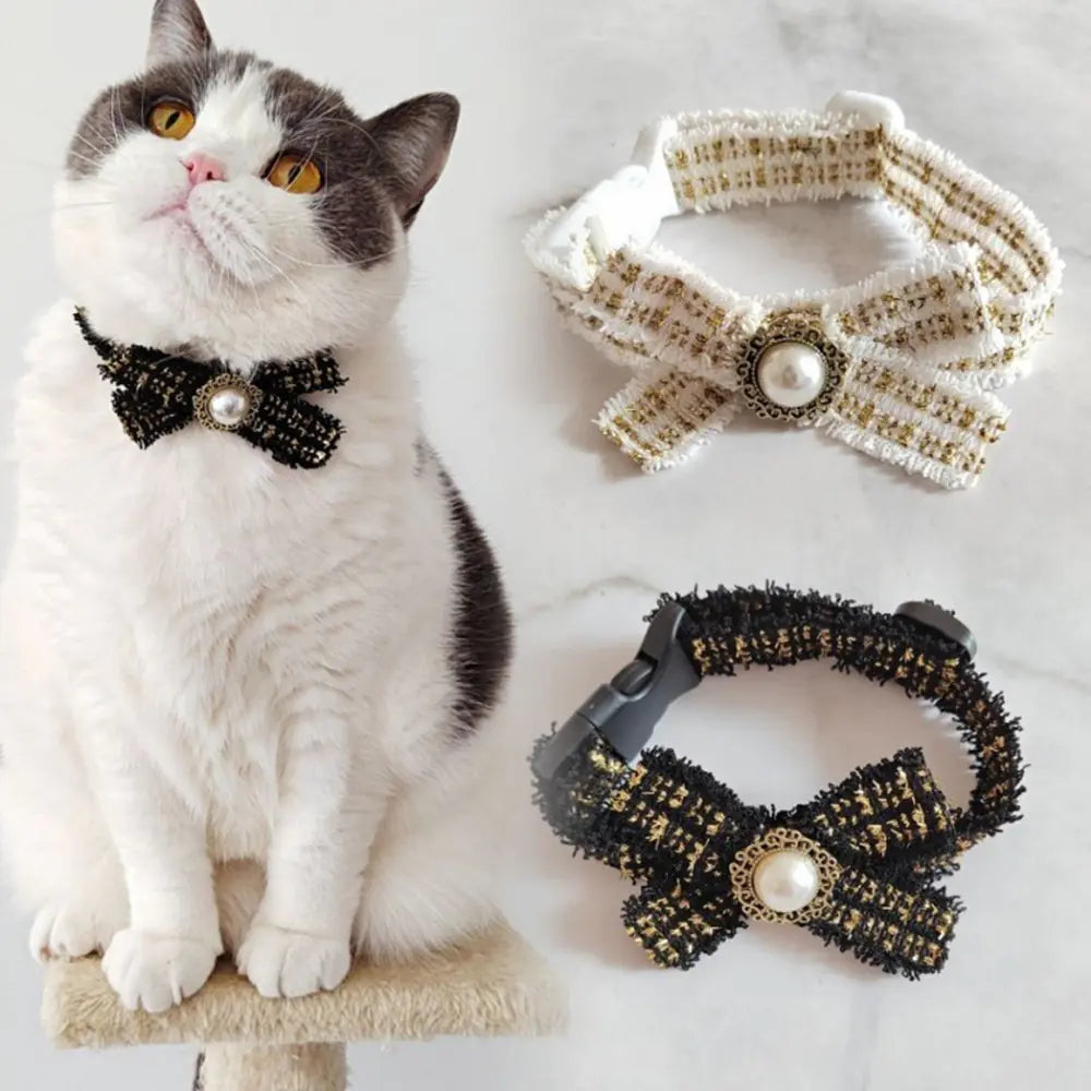 Chic Silent Cat Bow Tie Collar